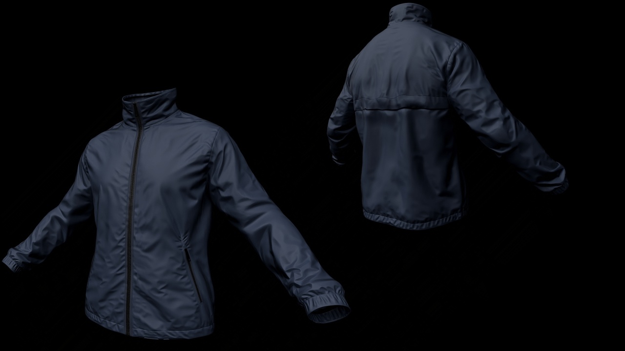 Media 1 for listing Casual Light Weight Jacket - Metahuman Compatible
