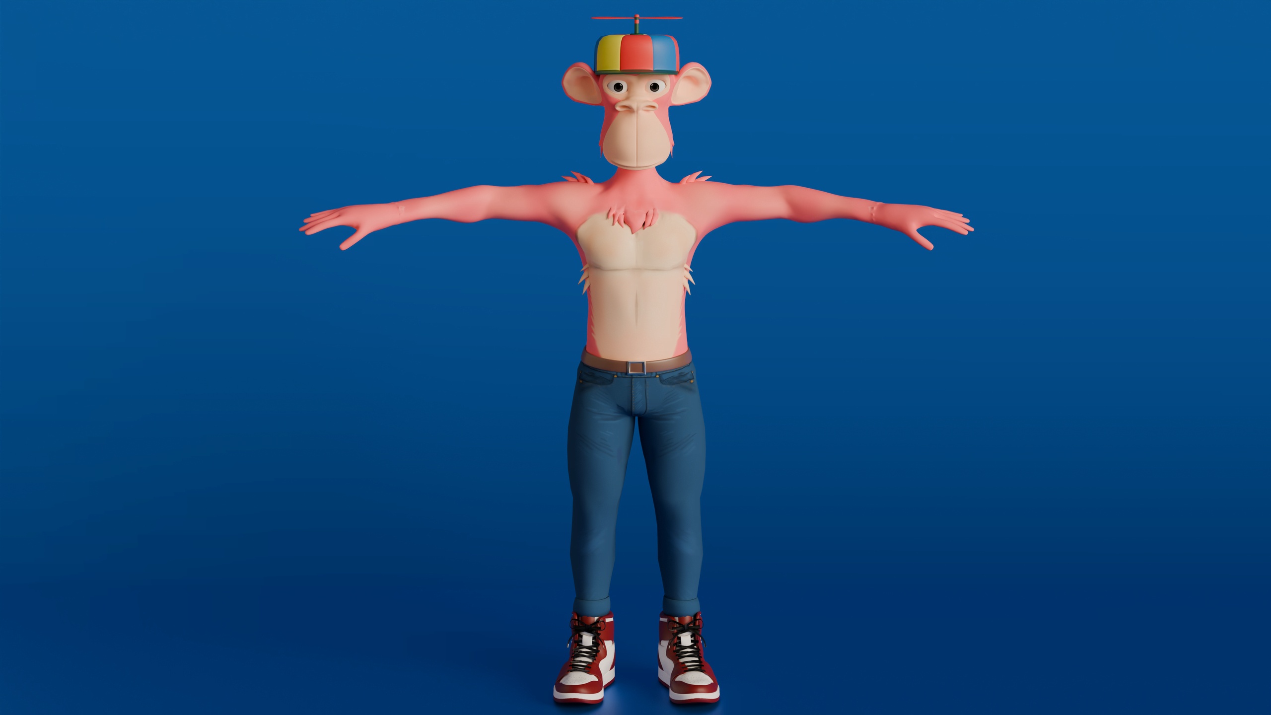 Media 1 for listing Stylized Monkey 3D Character Model (Static)
