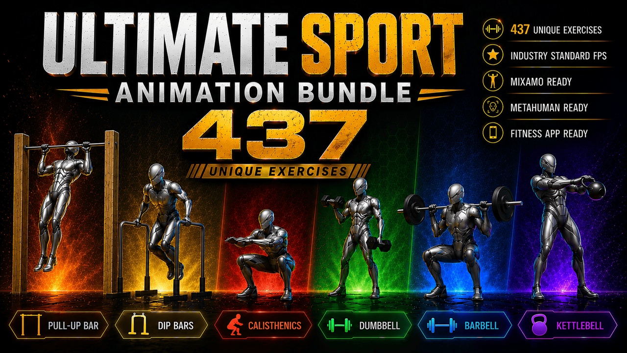 Media 1 for listing Sport Gym Fitness Workout animations