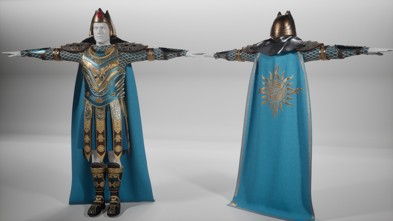 Media 1 for listing Fantasy Blue Armor