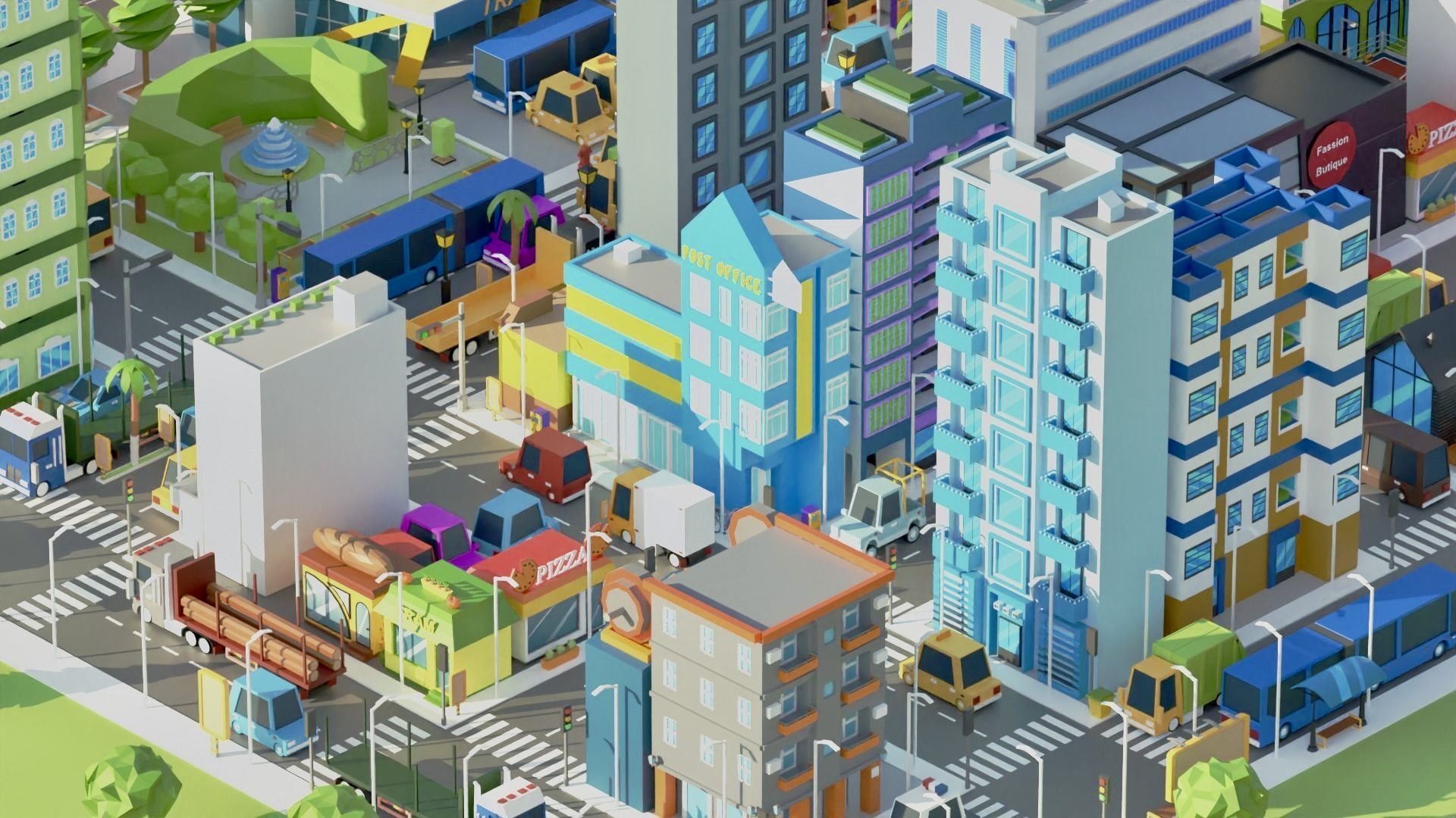 Simple Poly City 2 | Fab