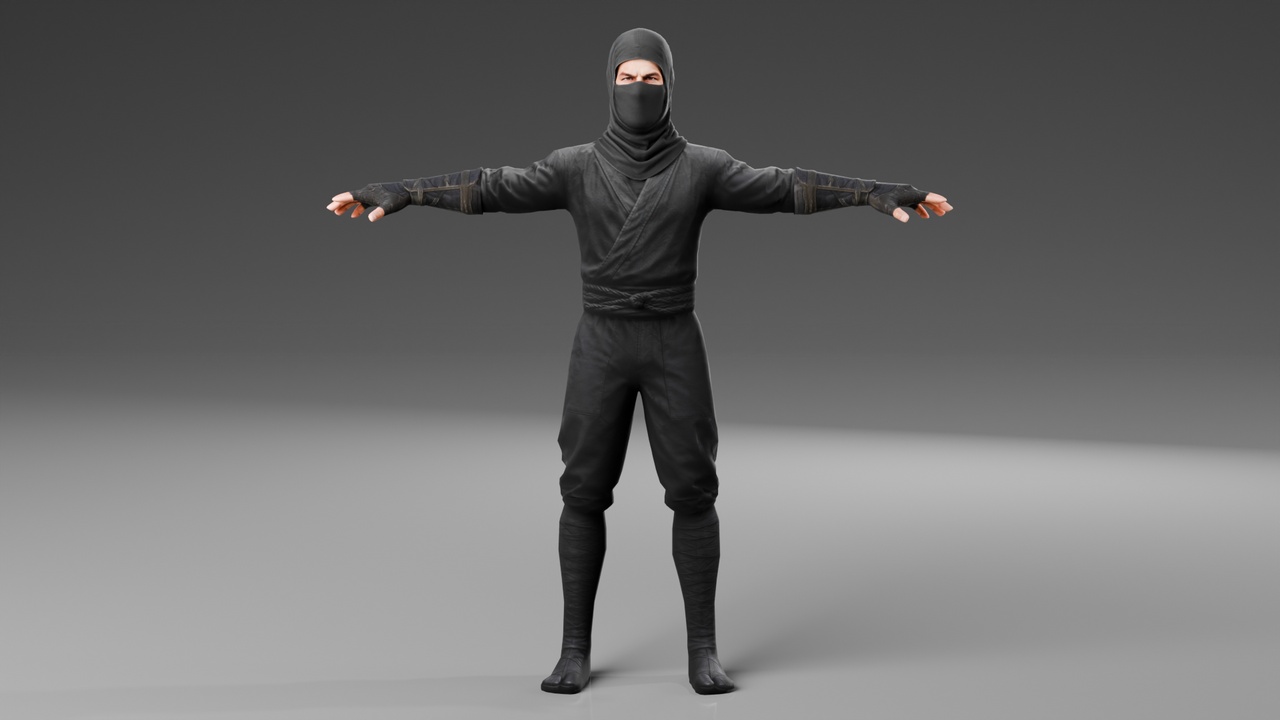 Media 1 for listing Realistic Ninja - Rigged