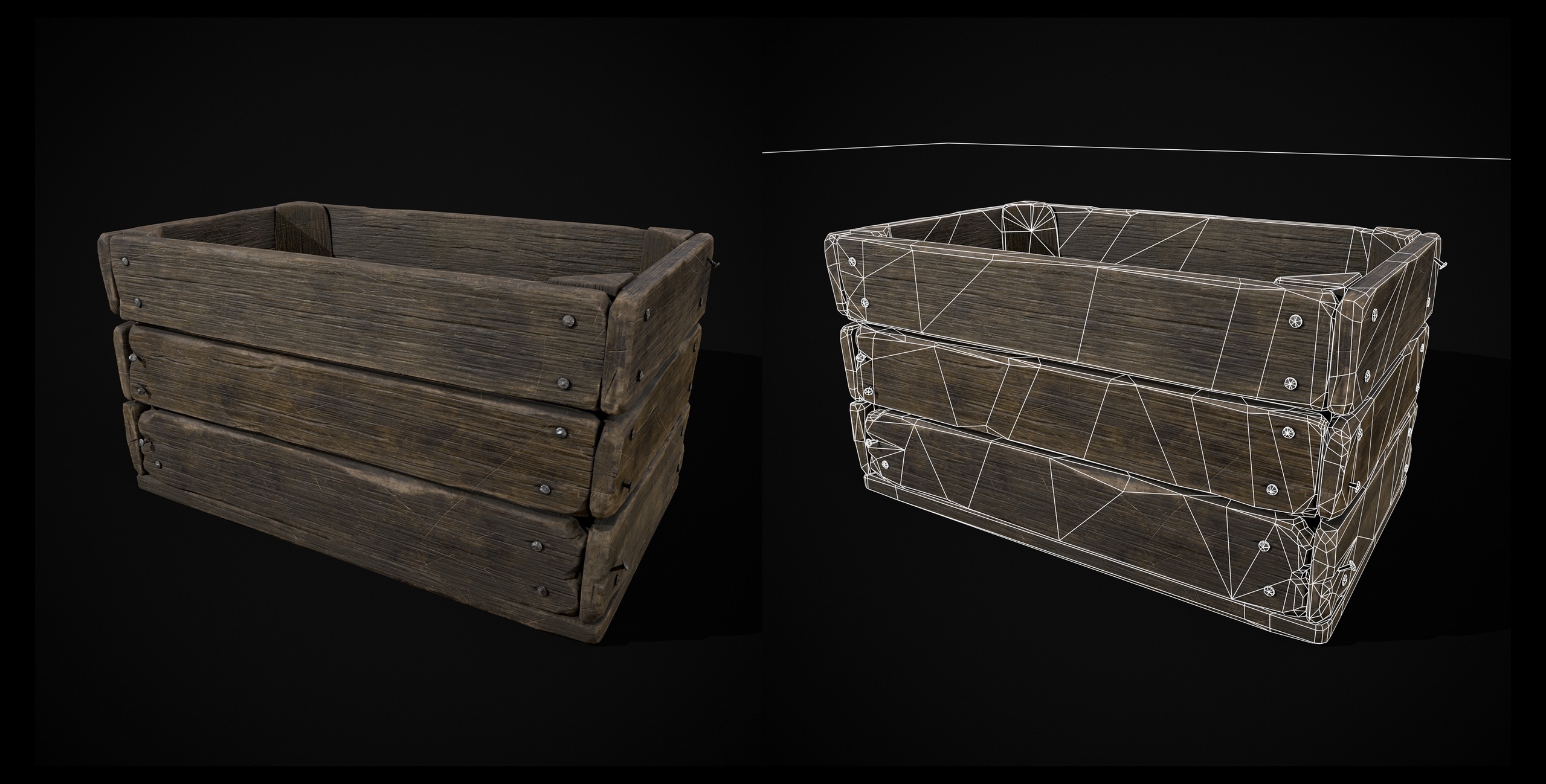 Media 1 for listing Simple Old Wooden Crate
