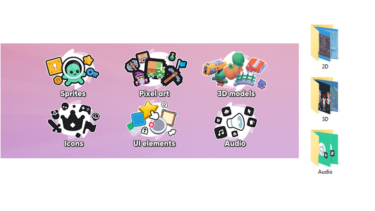 Media 1 for listing A large collection of assets for game development