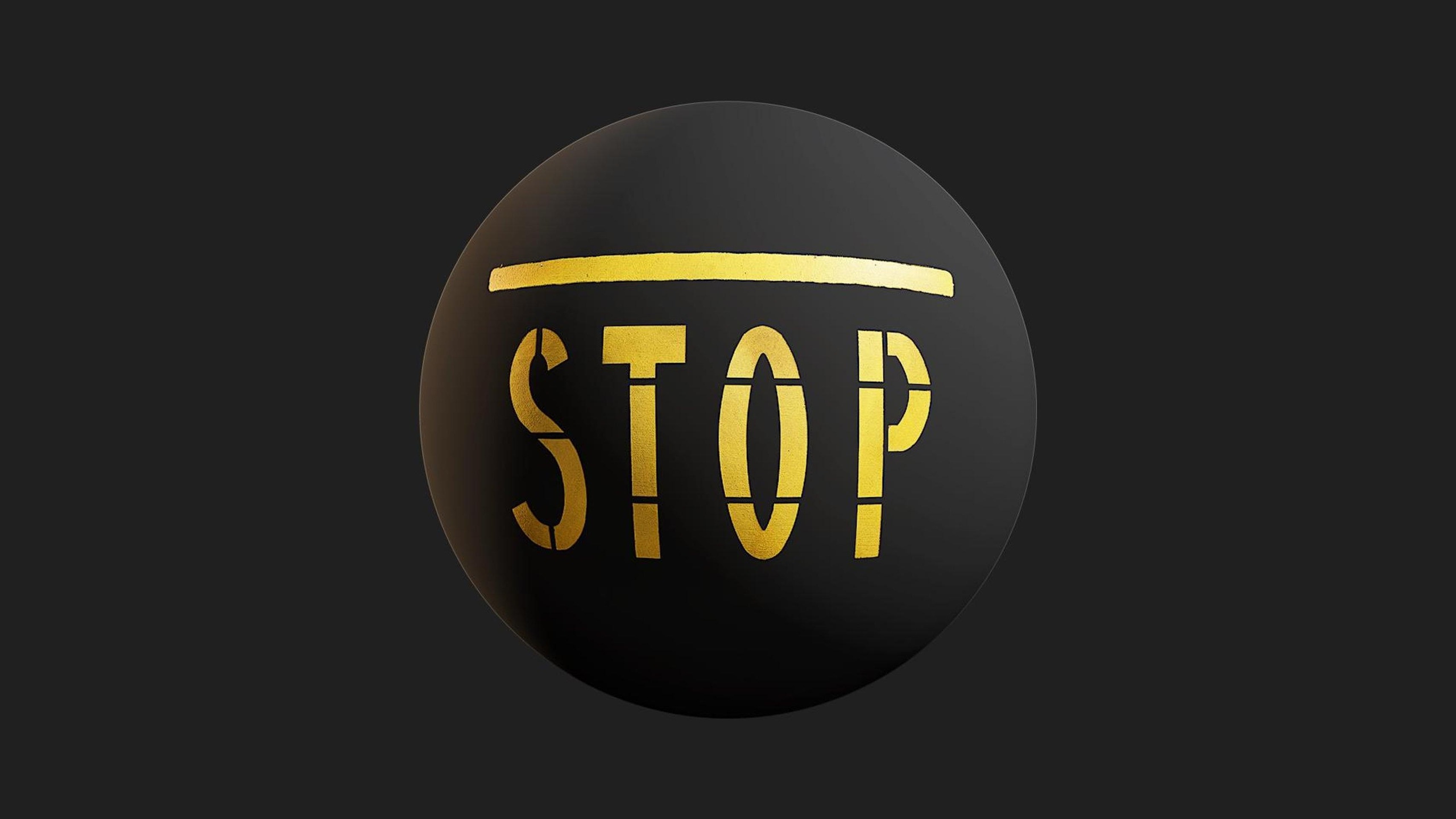 Yellow Stop Sign | Fab