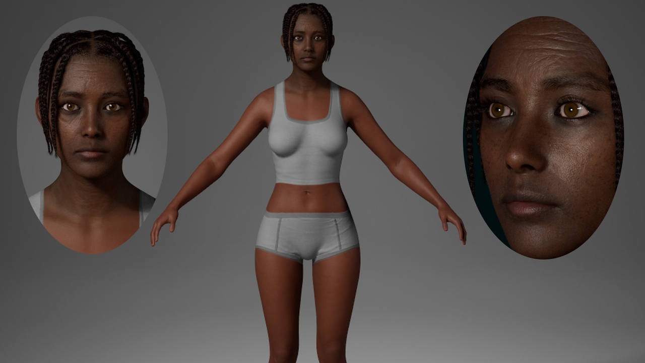 Media 1 for listing MetaHuman Editable Beauty - Cassol.With hair, no clothing included.