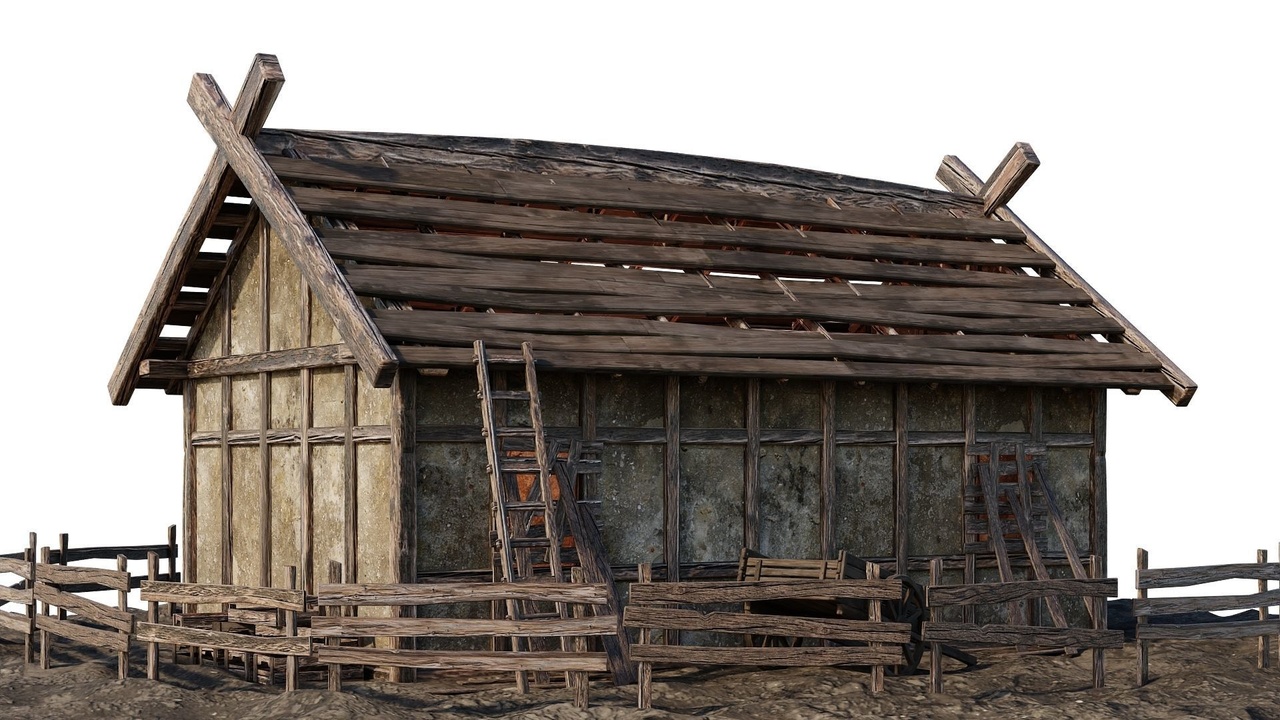 Media 1 for listing Old Medieval House Building (4K PBR )