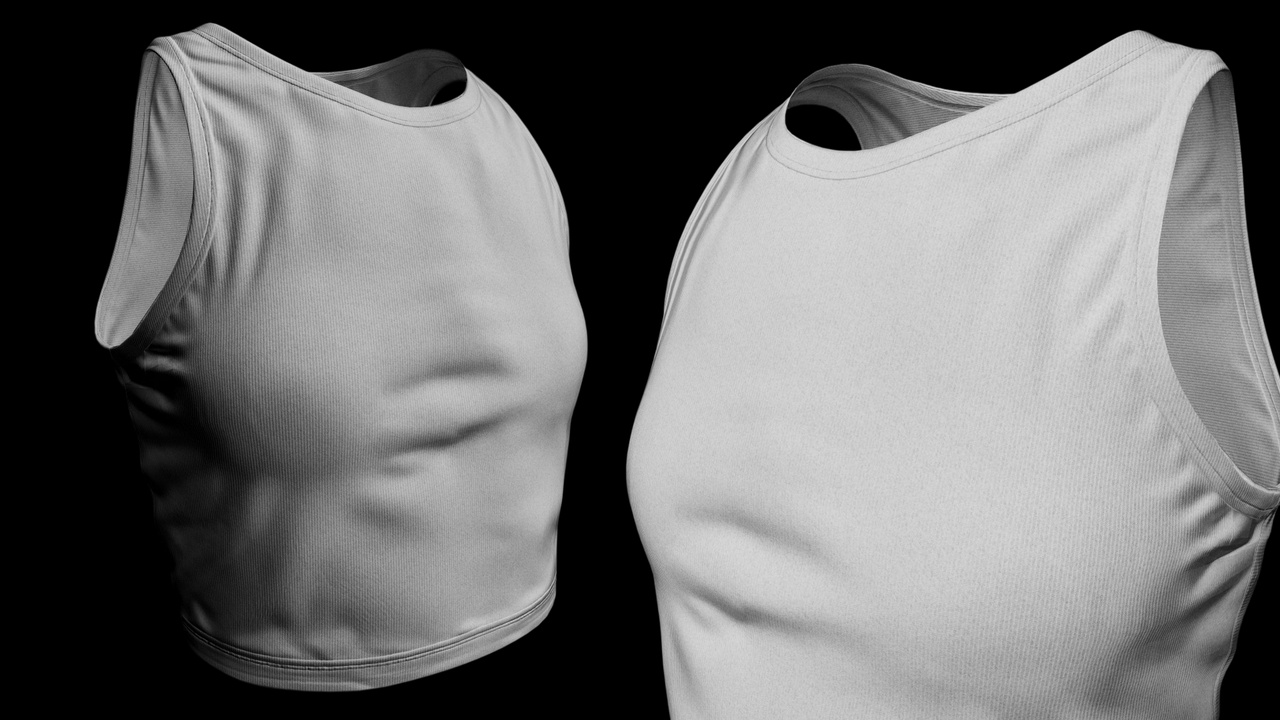 出品Sleeveless Top Shirt - Metahuman Compatibleのメディア1