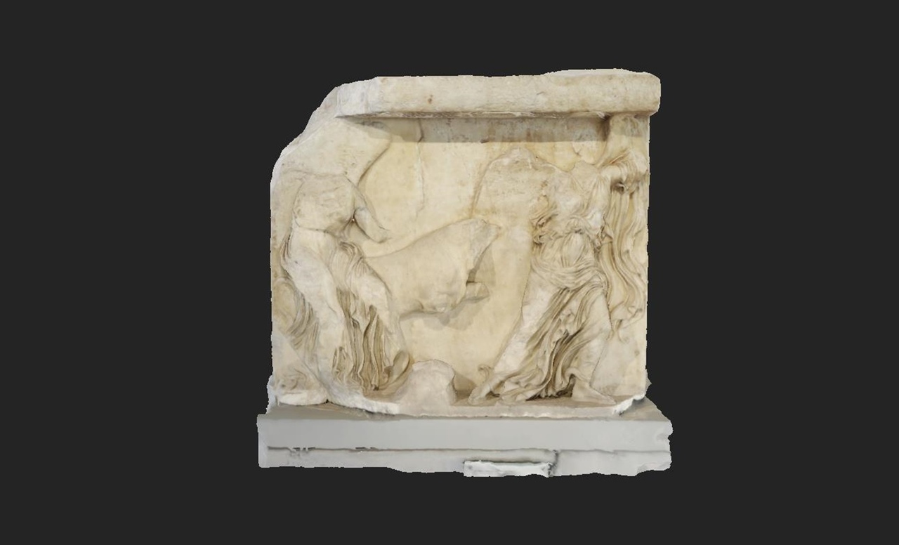 Media 1 for listing GREEK Two Nikai Leading a Bull to Sacrifice