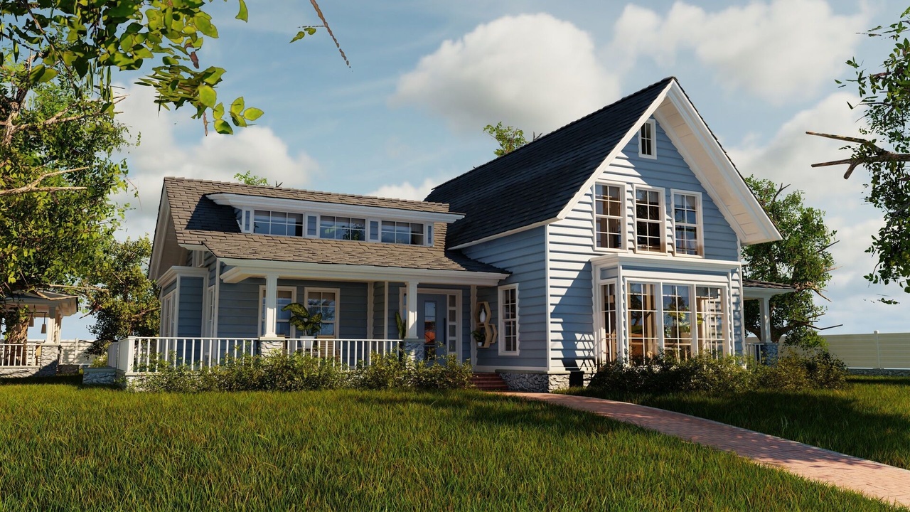 Media 1 for listing Classic style porch house with furniture