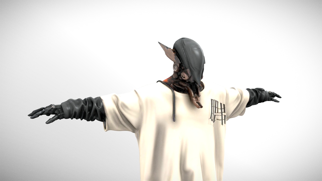 Media 1 for listing Cyberpunk Mutant Scavenger Stylized Character