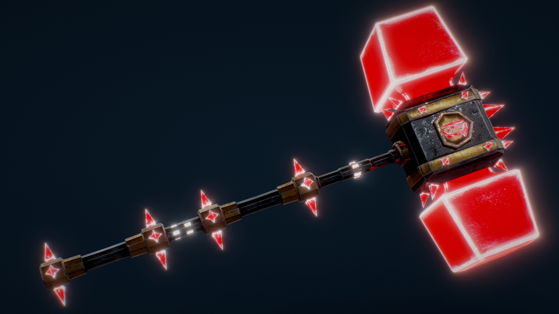 Media 1 for listing Twohanded Omega Hammer - Dark Fantasy Weapon