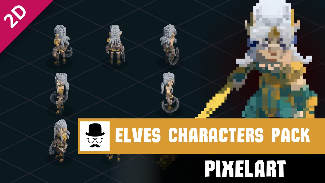 Media 1 for listing Elves Characters Pack - PixelArt