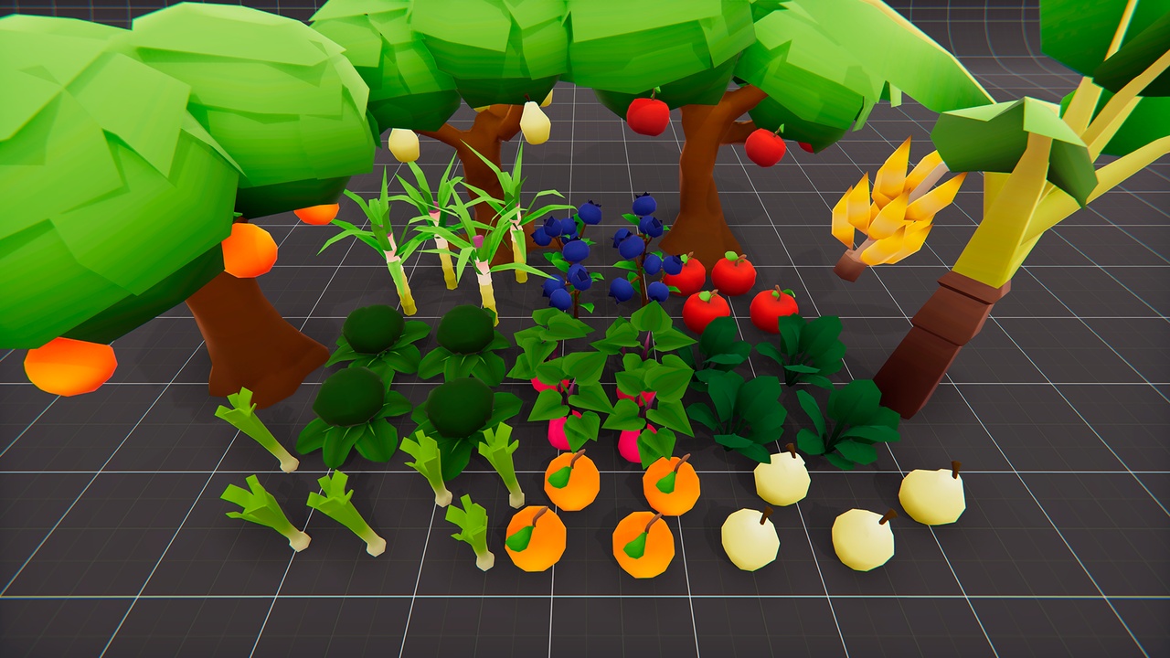 Media 1 for listing Stylized Farm Crops 02 - Ultimate Low Poly Crops Pack