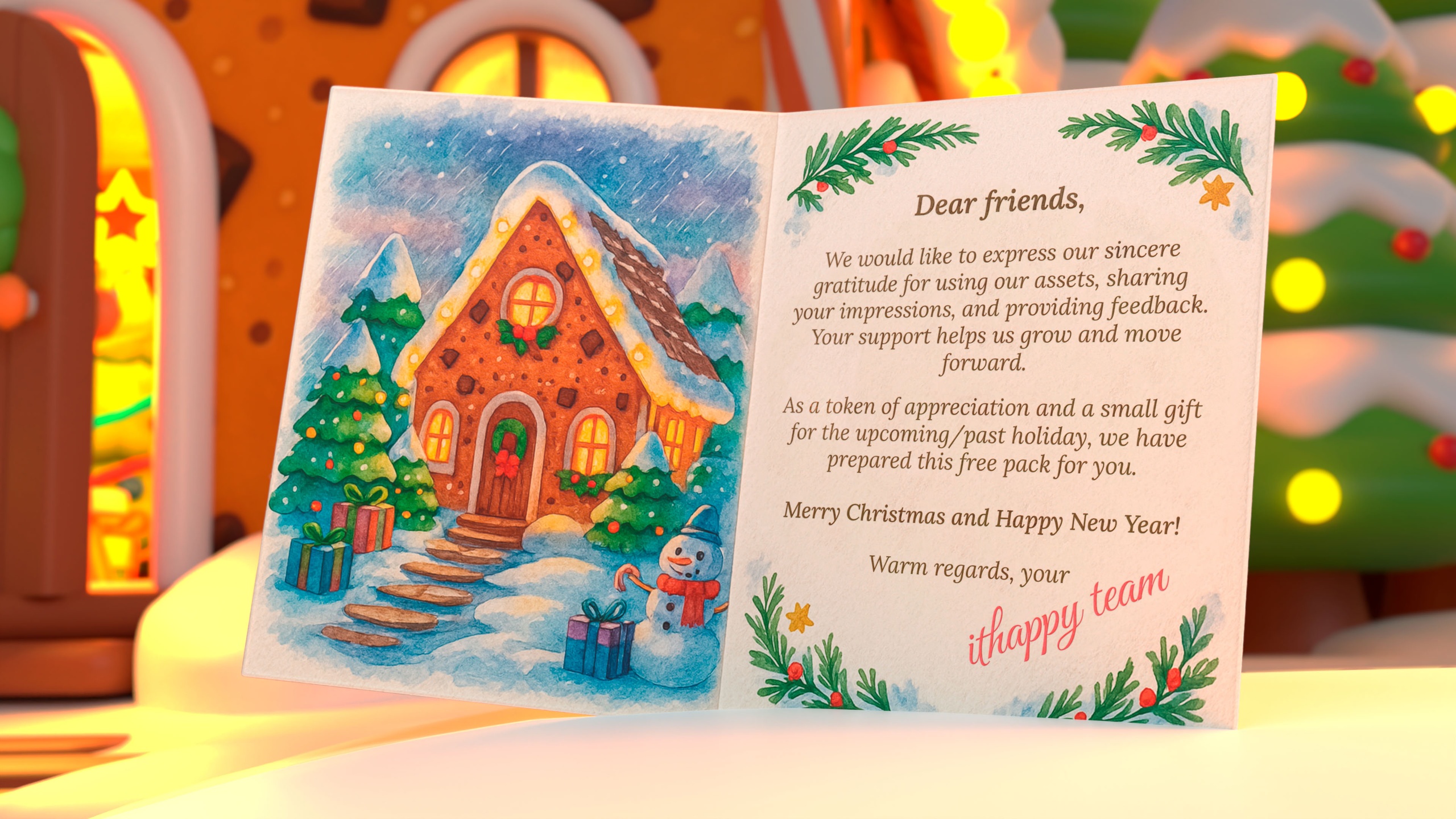 Media 1 for listing Christmas Pack Free - Low Poly 3D Models