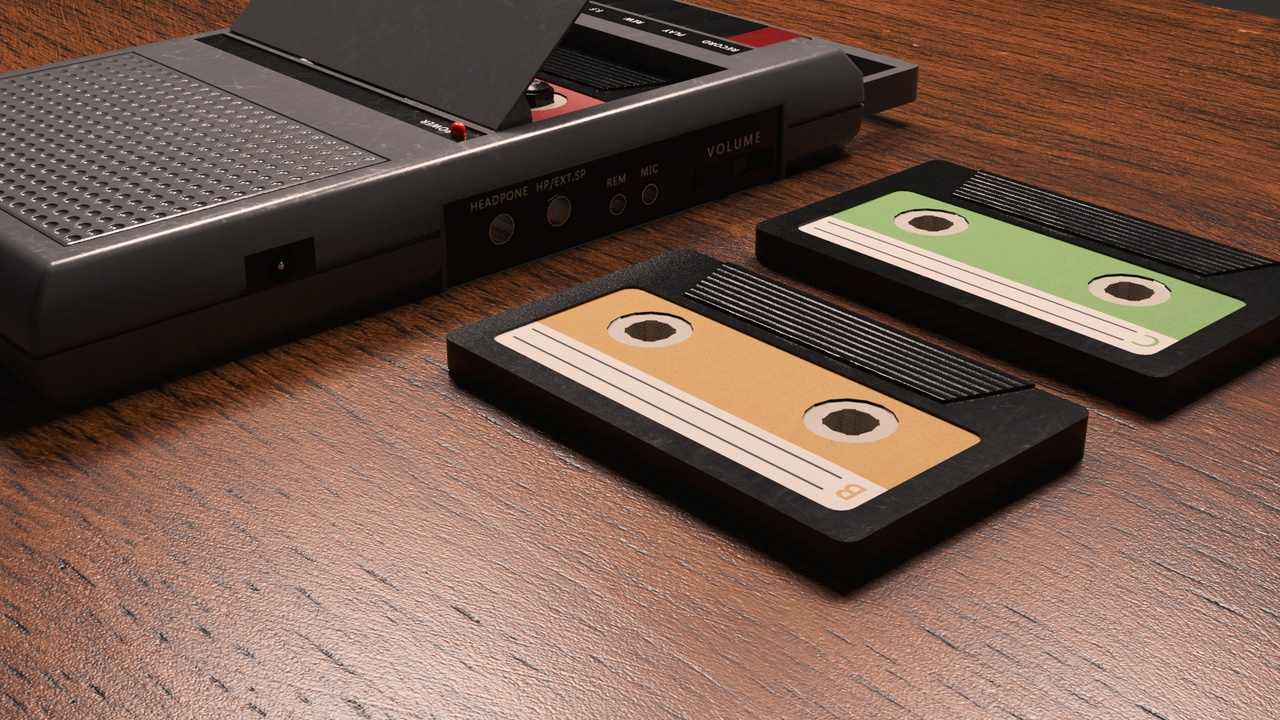 Media 1 for listing Mid-Poly Cassette Player – Retro Audio Device