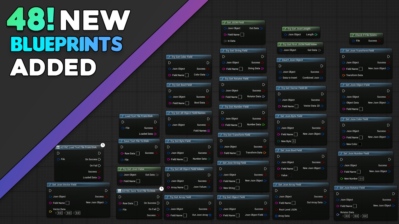 JSON Pro - Blueprint JSON Utility 제품 등록을 위한 미디어 1개