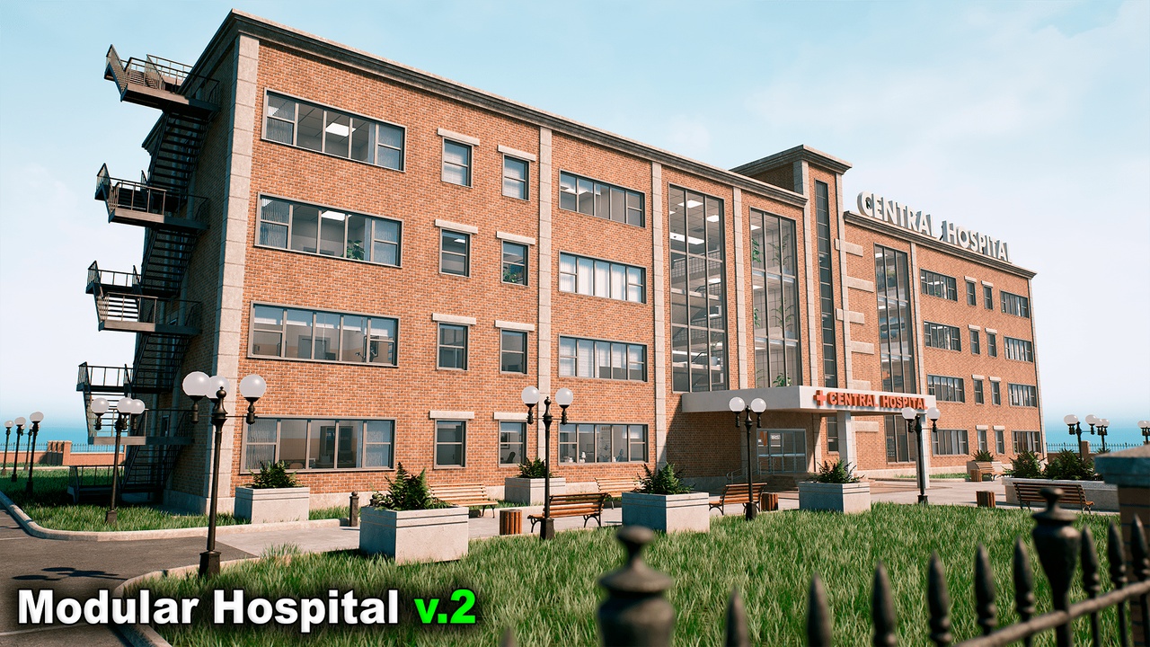 Медиа 1 для объявления Hospital / Shopping Mall ( CITY BUILDINGS - MEGA PACK )