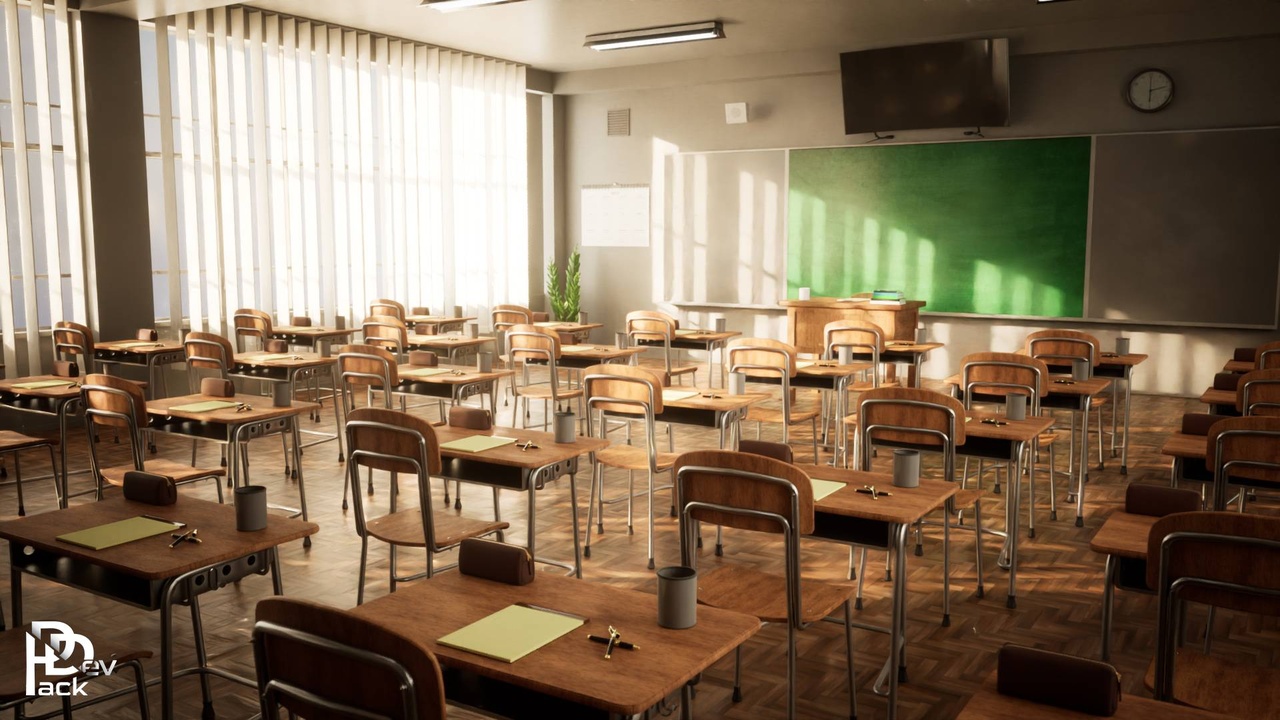 商品 Classroom Environment / 40 Assets 的媒体 1