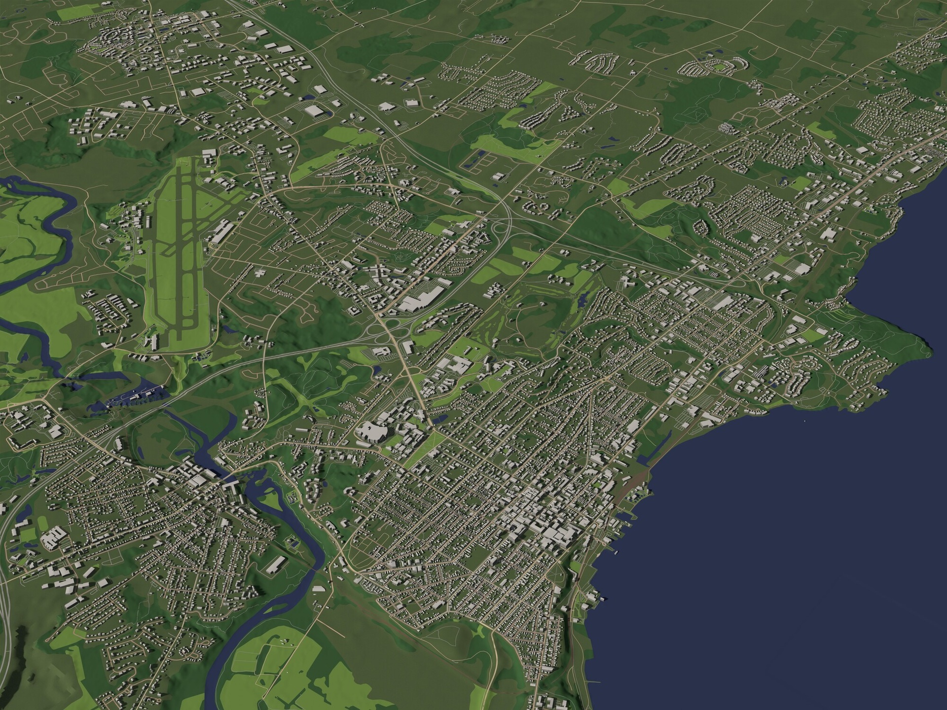 Media 1 for listing Burlington Vermont USA in 20 km x 20 km - city and urban
