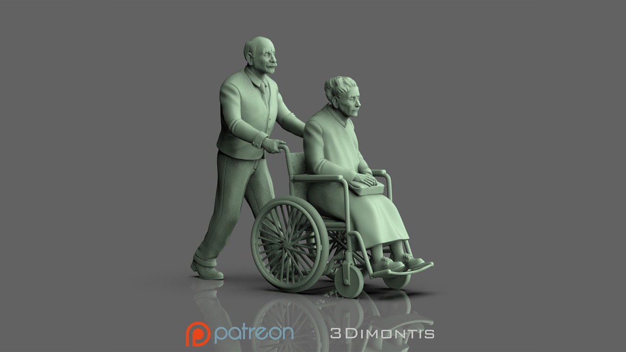 Media 1 for listing woman man and wheelchair
