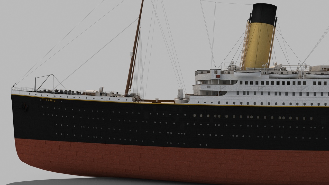 Медиа 1 для объявления RMS Titanic with fracture detail