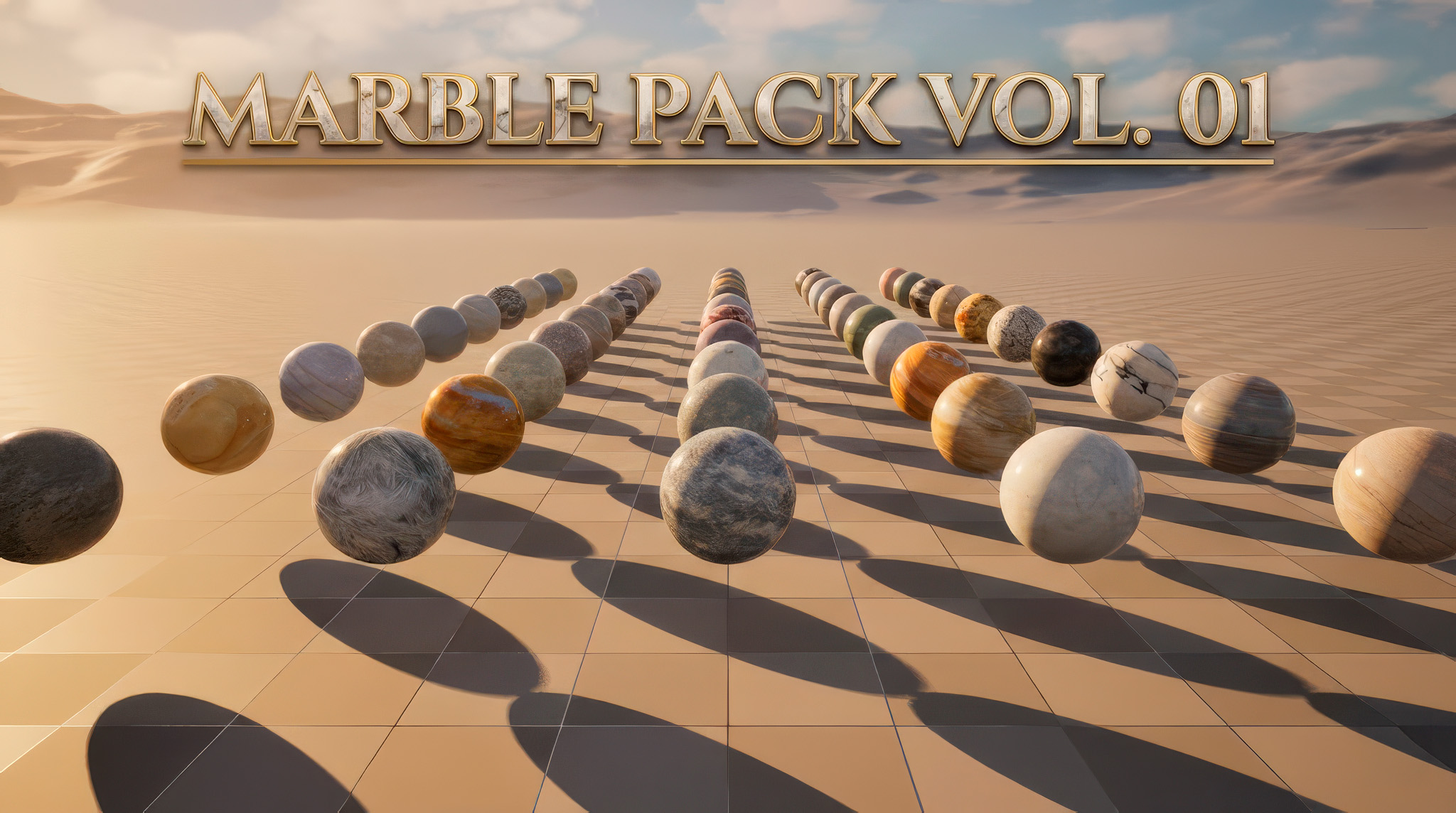 50 Photorealistic Marble Materials - PBR 4K | Fab