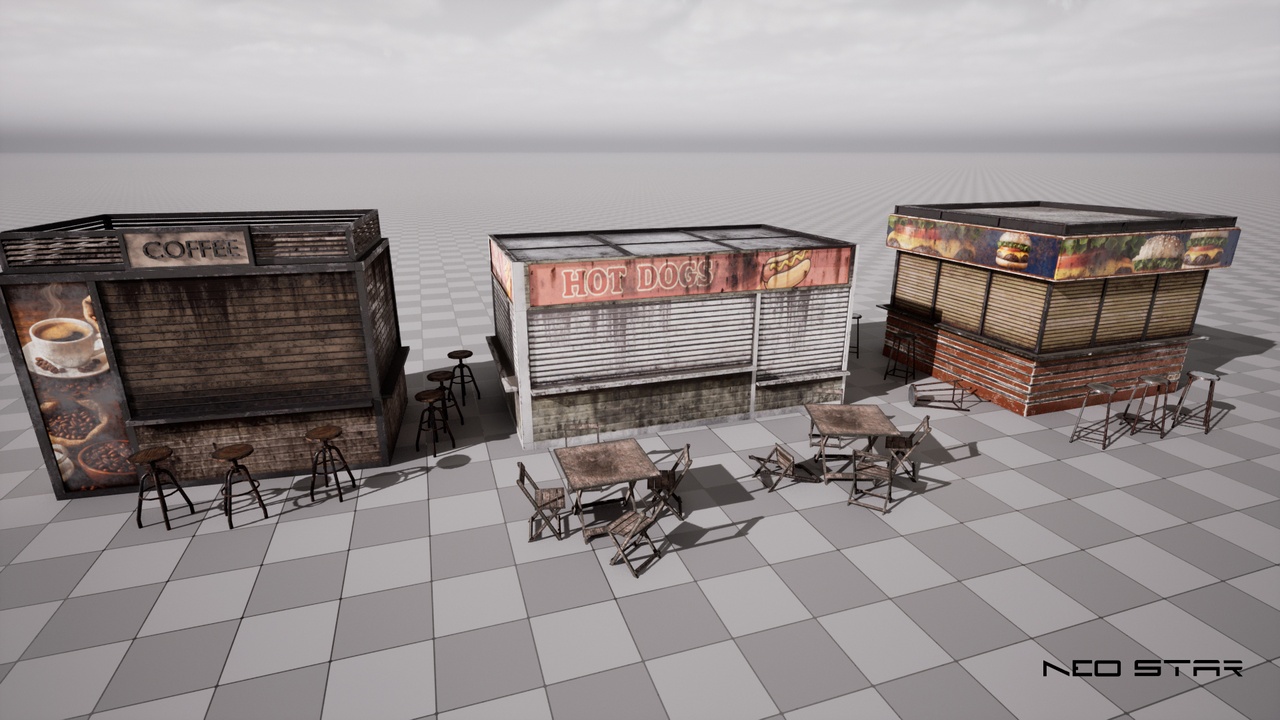 Media 1 for listing Abandoned Food Stalls