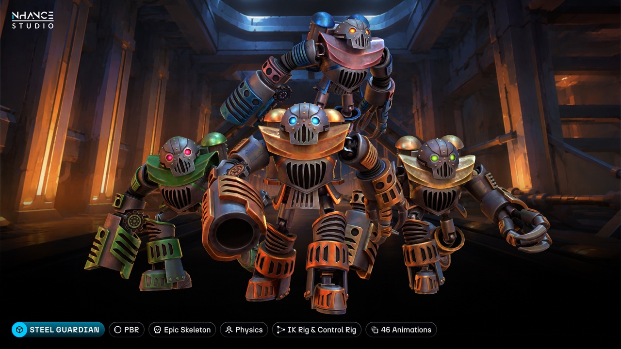 Media 1 for listing Stylized Steel Guardian