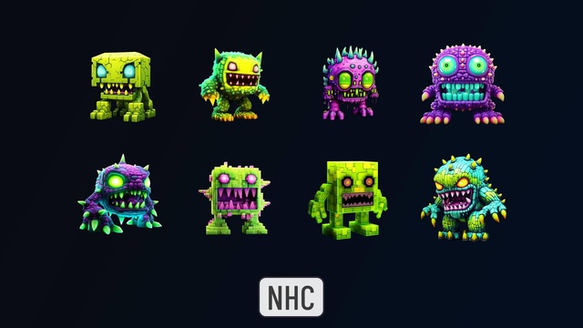NHC - Pixel Monster | Fab