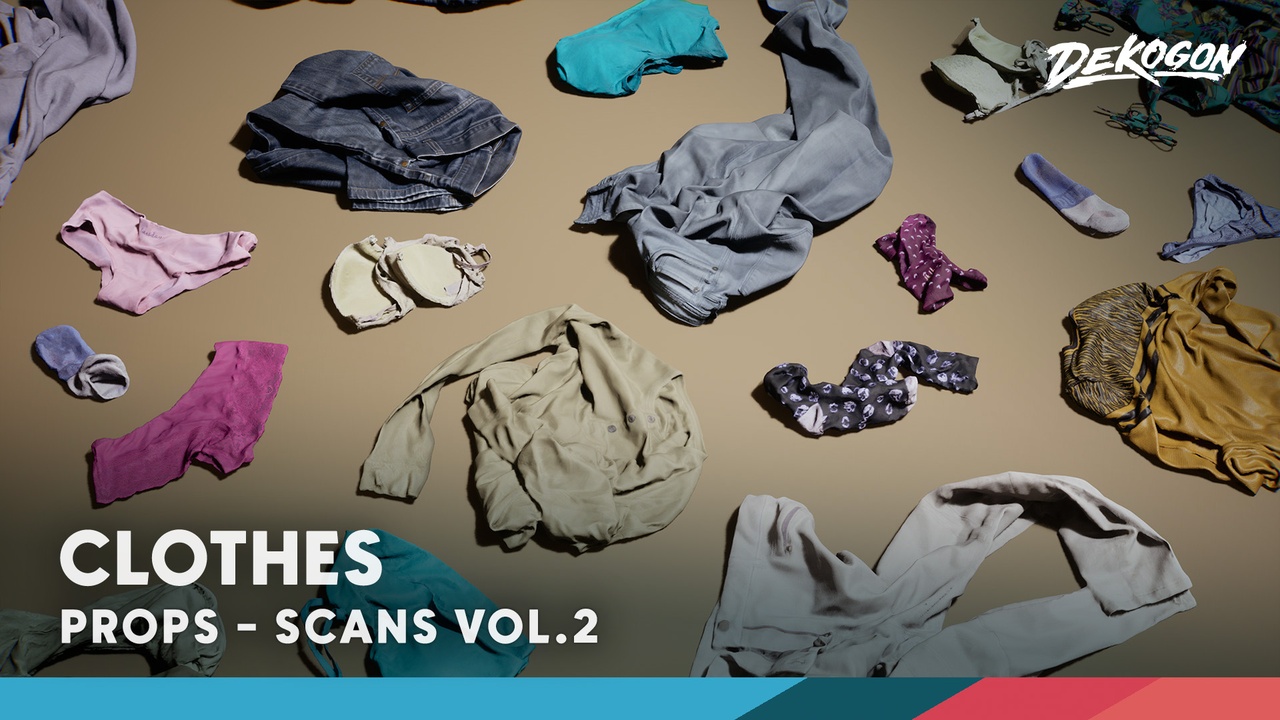 Media 1 for listing Scans VOL.2 - Clothes (Nanite & Low Poly)