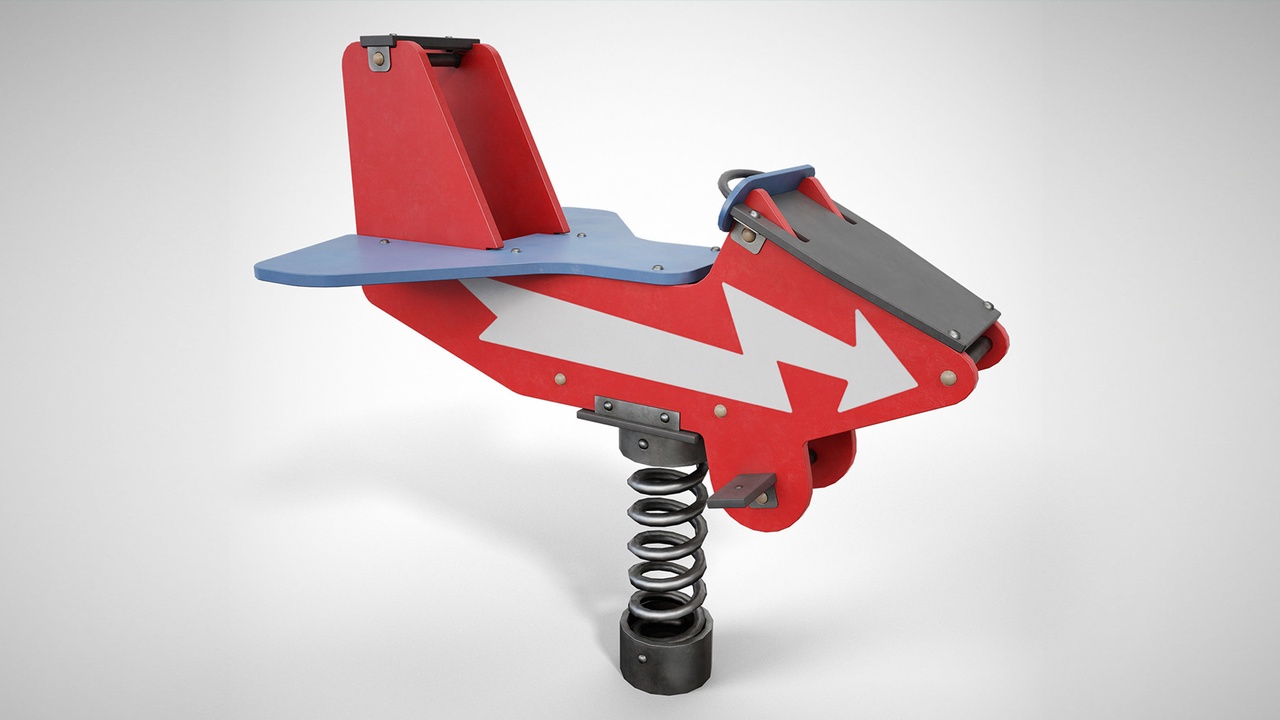 Media 1 for listing Painted Playground Airplane