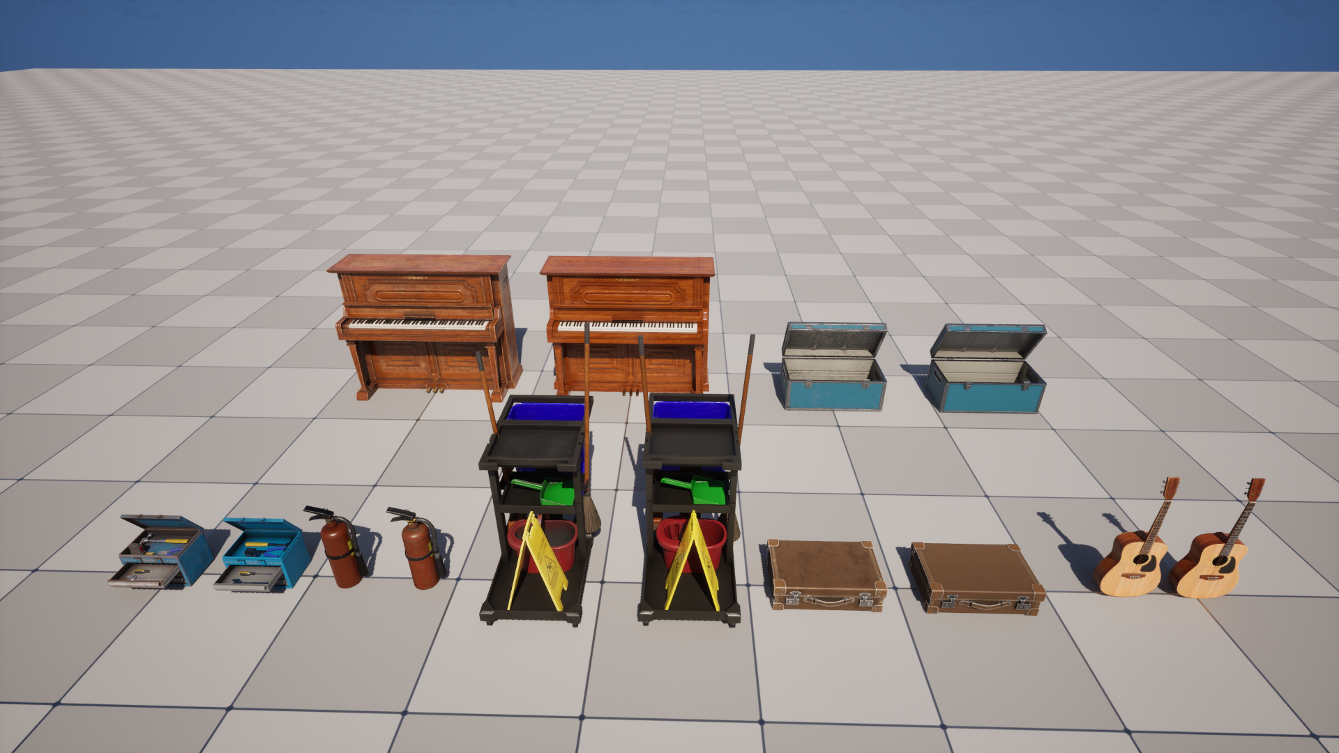 Misc interior props pack | Fab