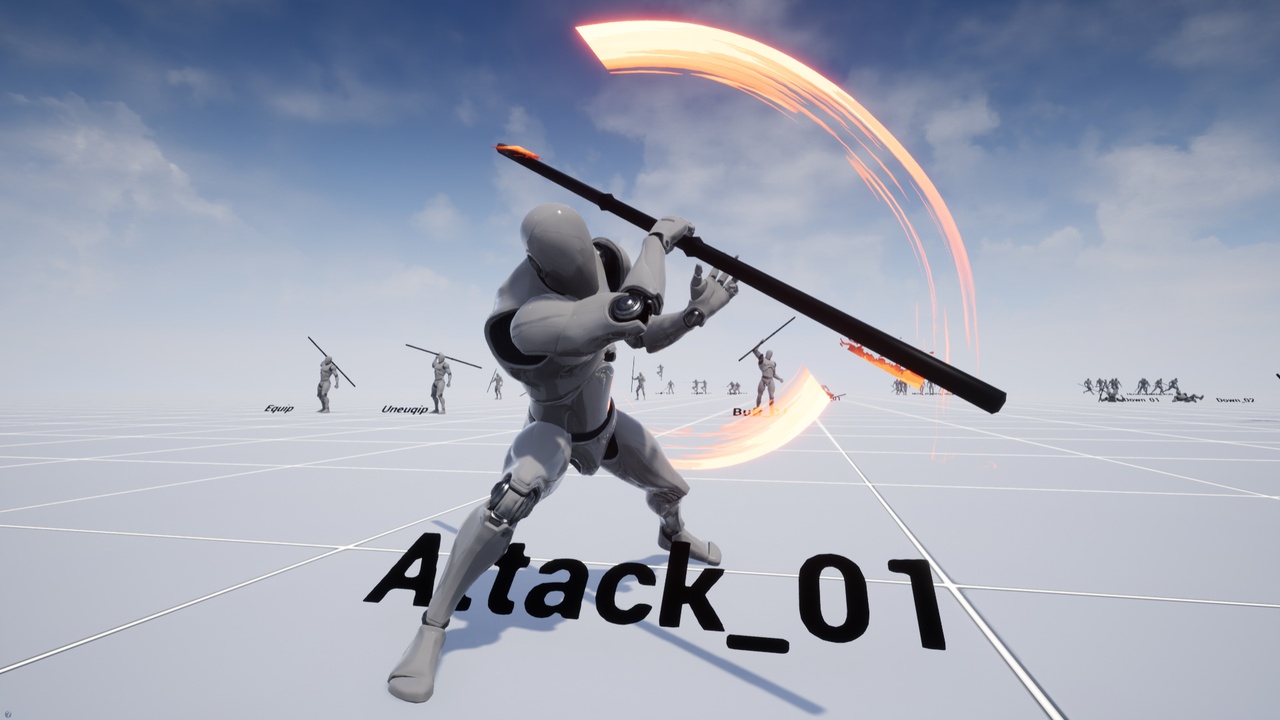 图片[3]-长棍战斗角色动画- BoStaff AnimSet-Unreal Engine asset-虚幻社区