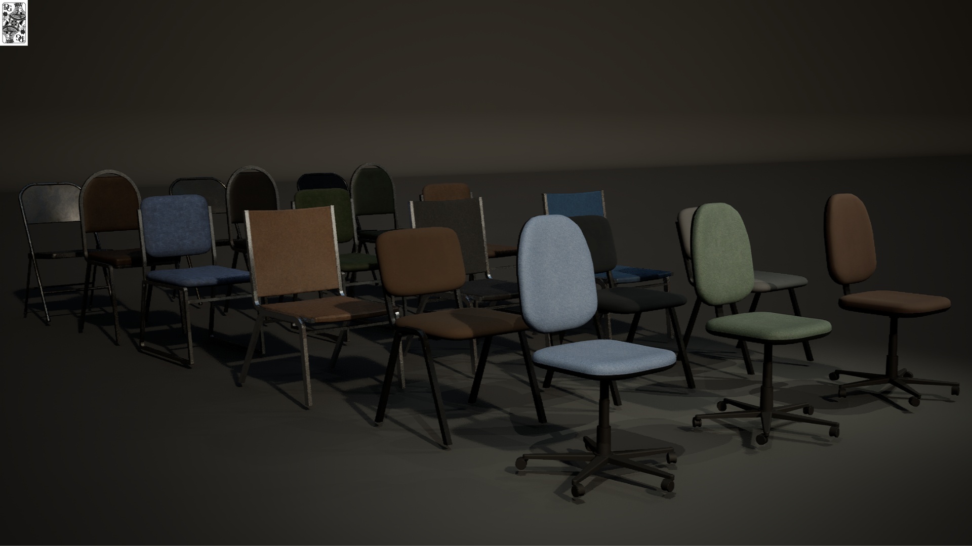 Media 1 for listing Office Chairs 90's -Game Ready