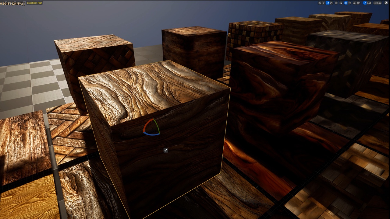 Media 1 for listing Wooden Floor Material PBR Seamless