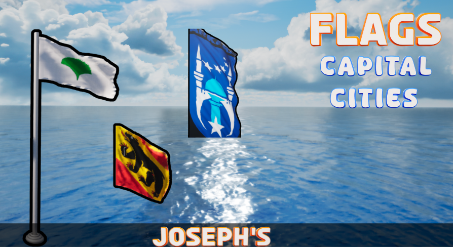 FLAGS Capital Cities ( 121 FLAGS) | Fab