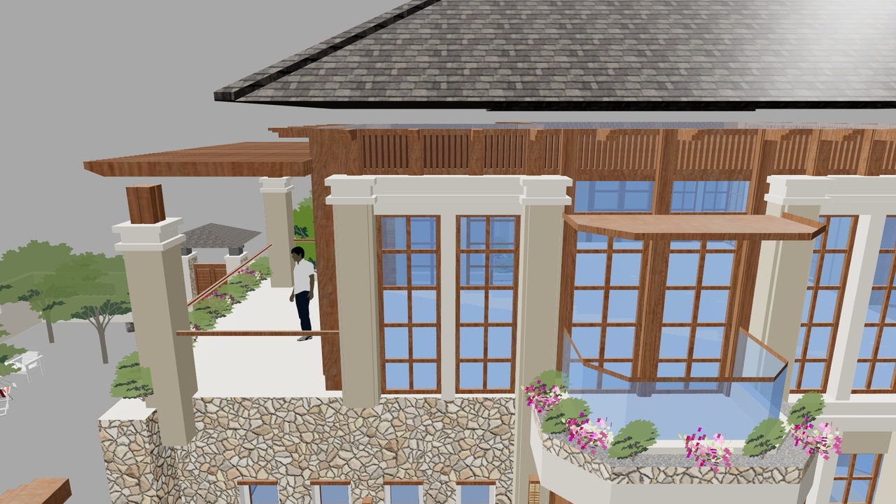 Media 1 for listing Villa Building Landscape Design 3D Model