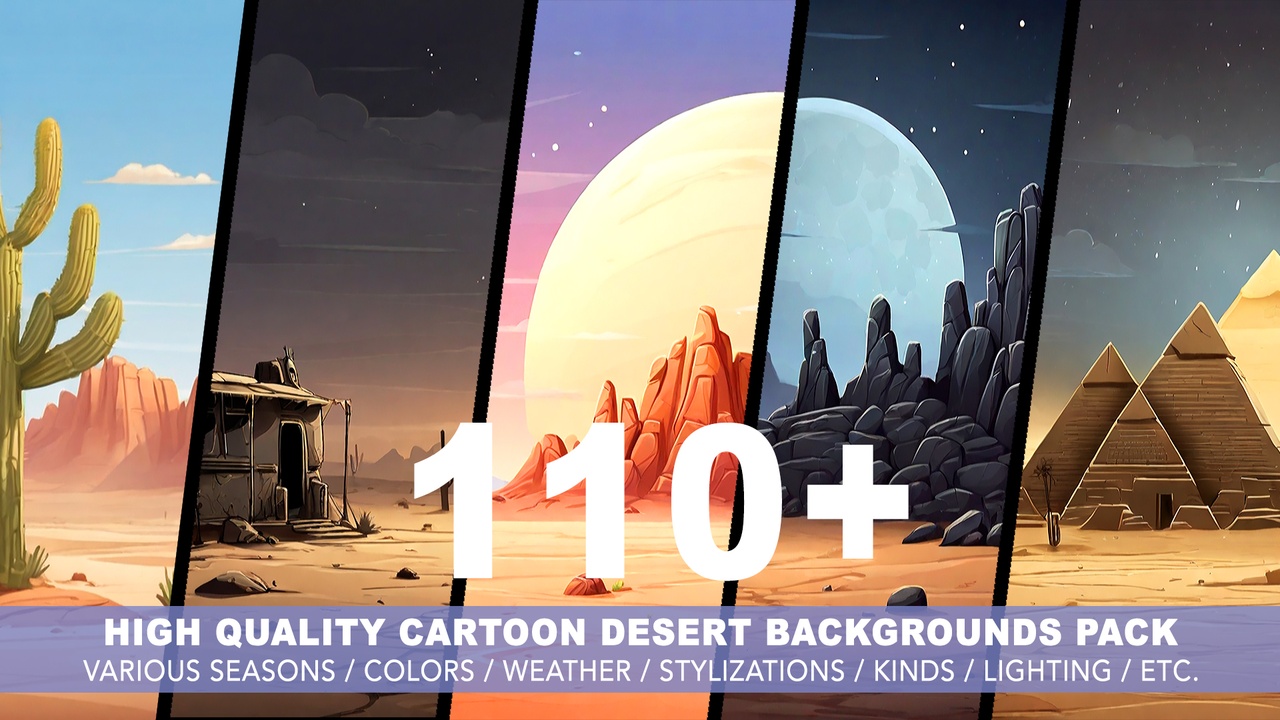 Media 1 for listing 110+ Desert BACKGROUNDS