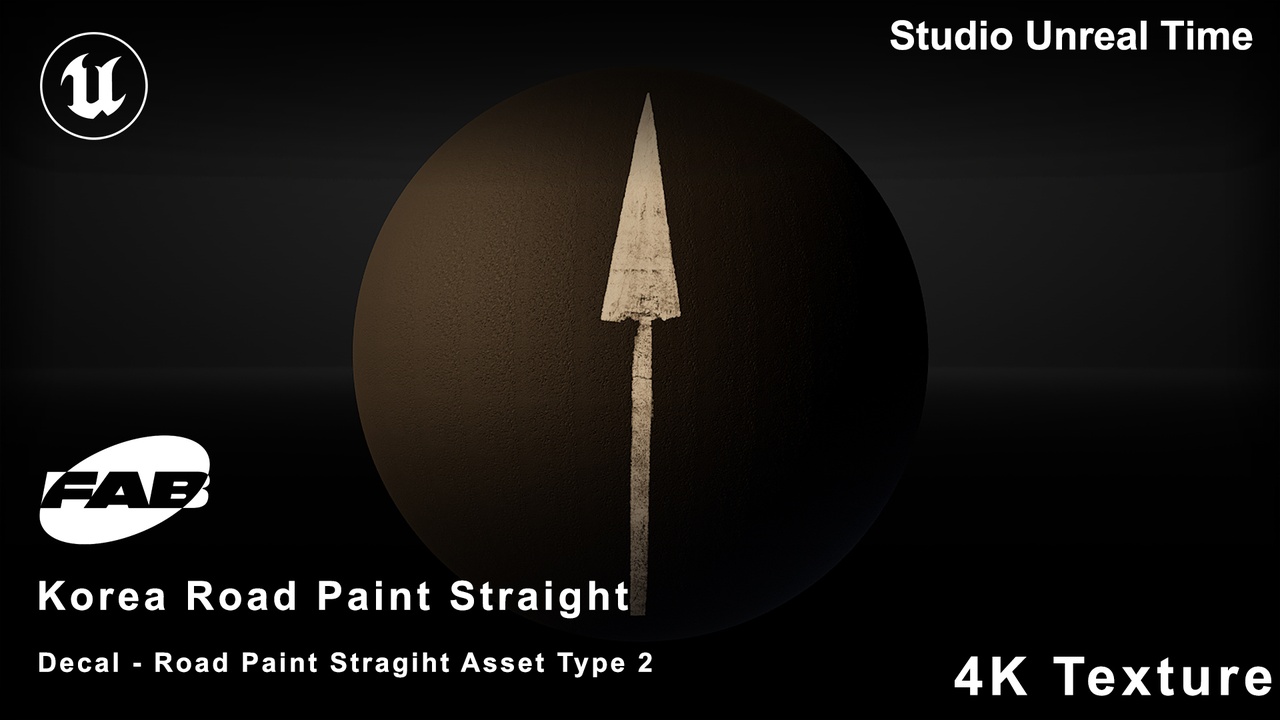 Media 1 for listing Korea Road Paint Decal Straight Type 2