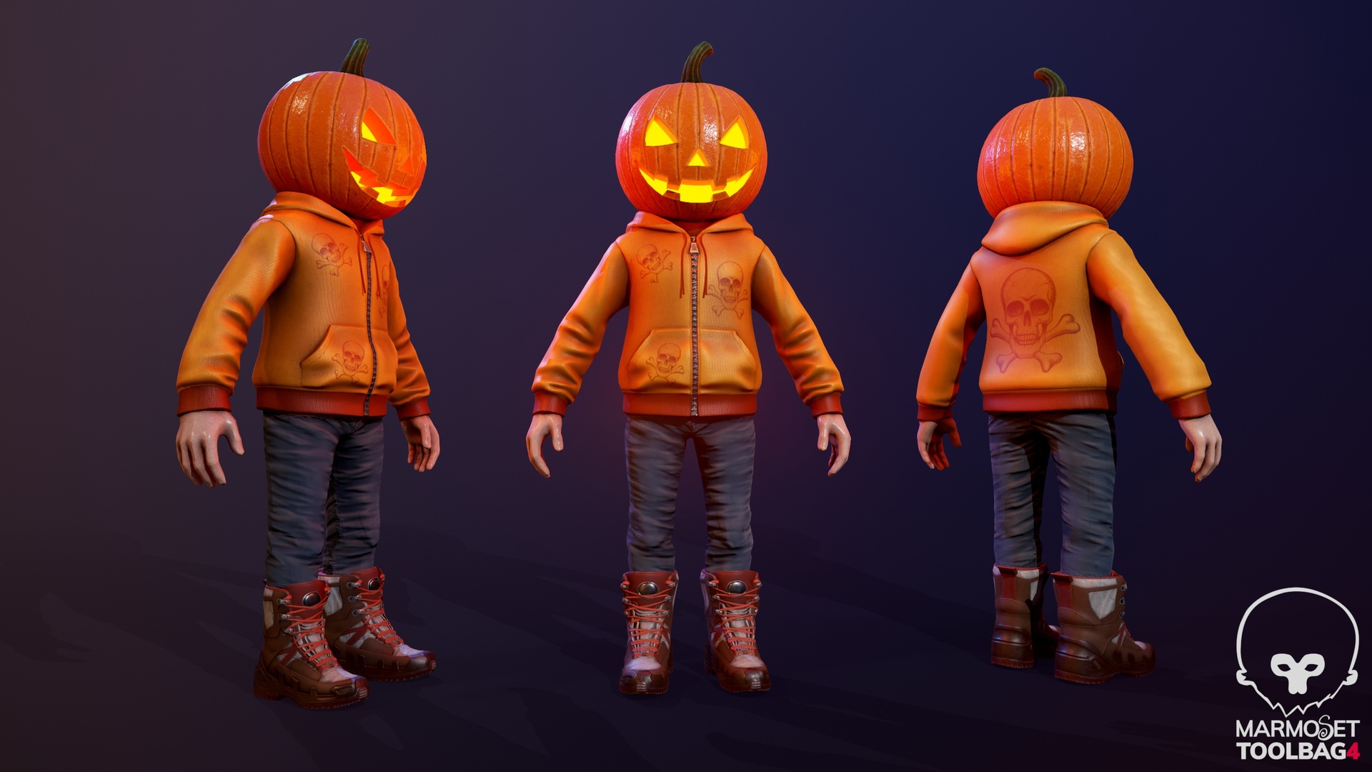 Média 1 pour l'article Halloween character PBR lowpoly