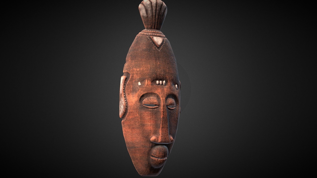 Media 1 for listing African Tribal Mask model 06