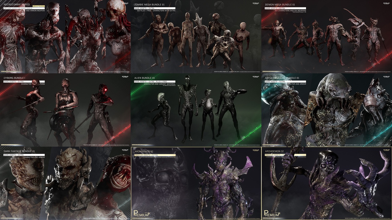 商品 Insane Pack 01 - Game Assets + Extra | STIGMA STUDIOS 的媒体 1