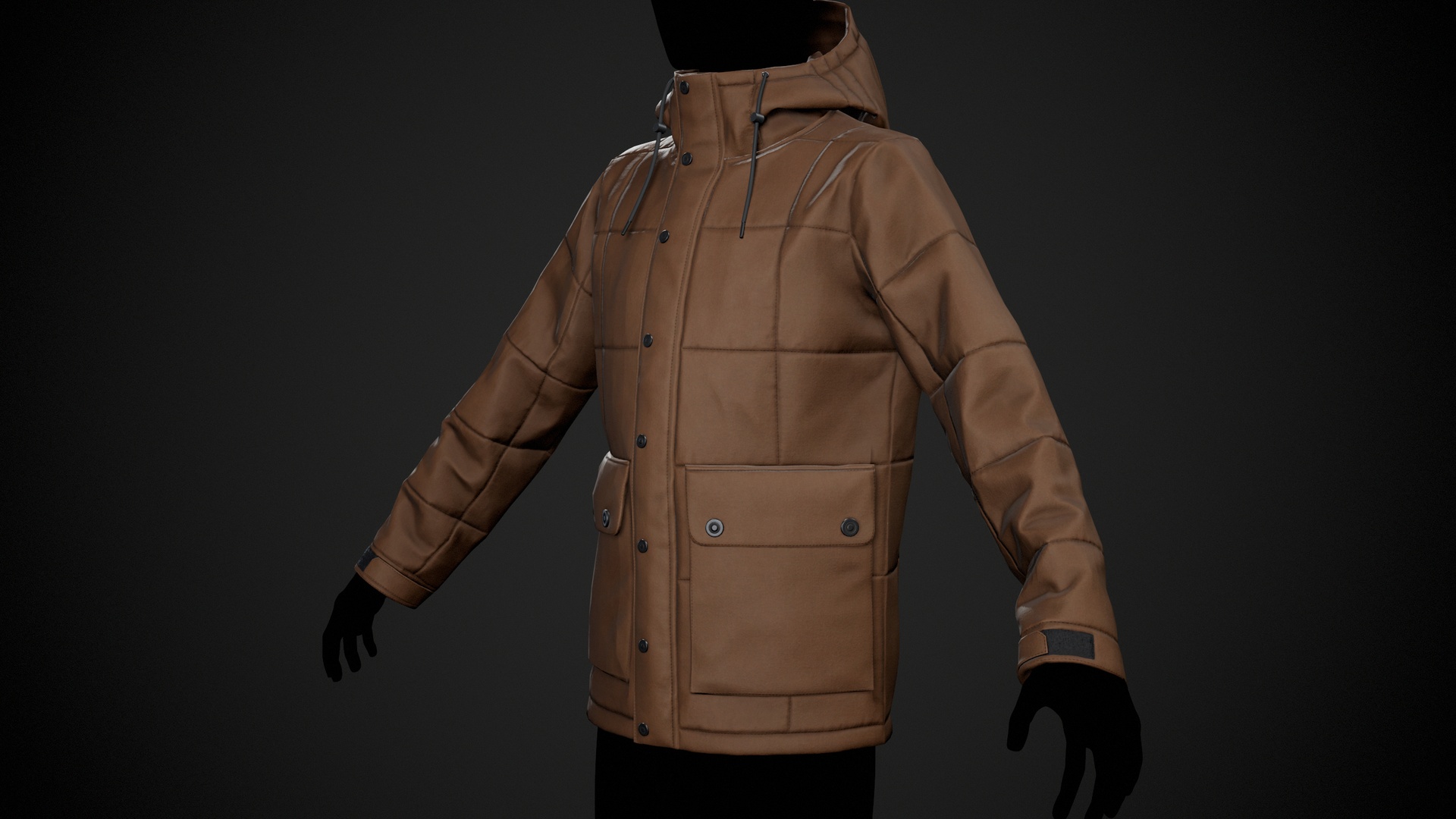 Média 1 pour l'article Brown Winter Jacket Style 1