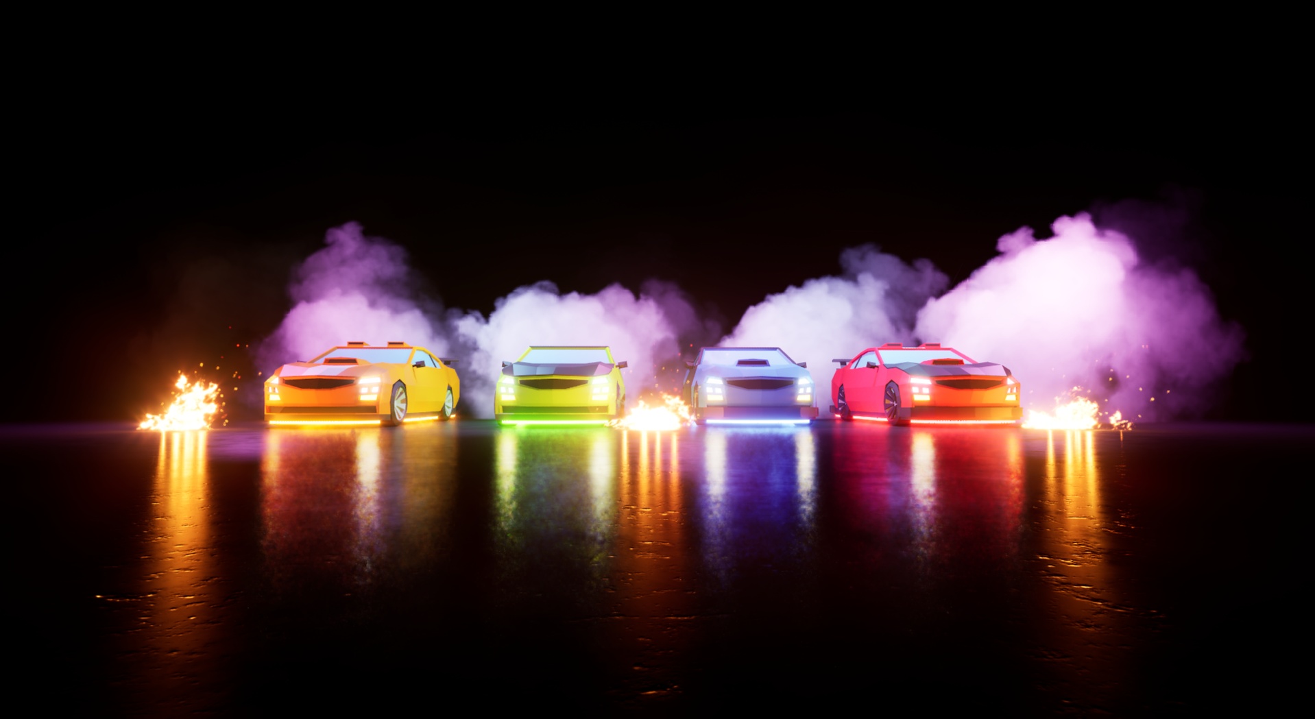 Media 1 for listing Modular Low Poly Street Racing Cars