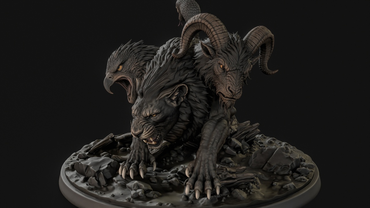 Media 1 for listing Chimera 3D Print Ready