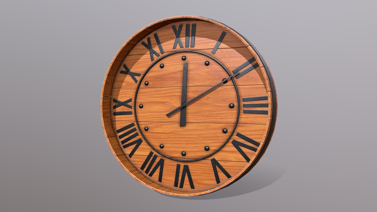 Media 1 for listing Wooden Clock