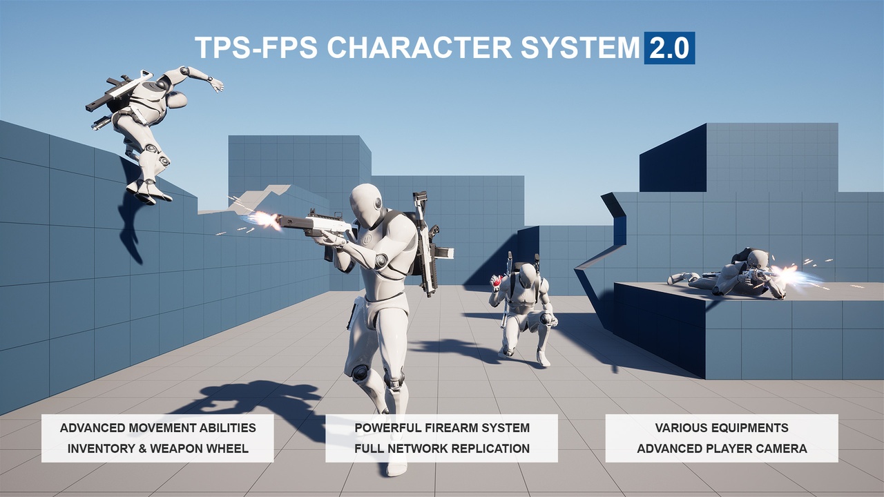 TPS-FPS Character System v2 제품 등록을 위한 미디어 1개