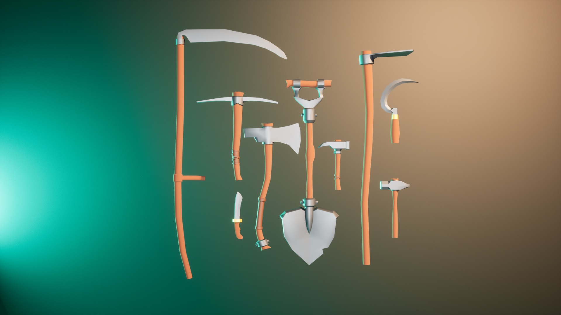 Media 1 for listing Medieval Basic Tools Pack - Texturless