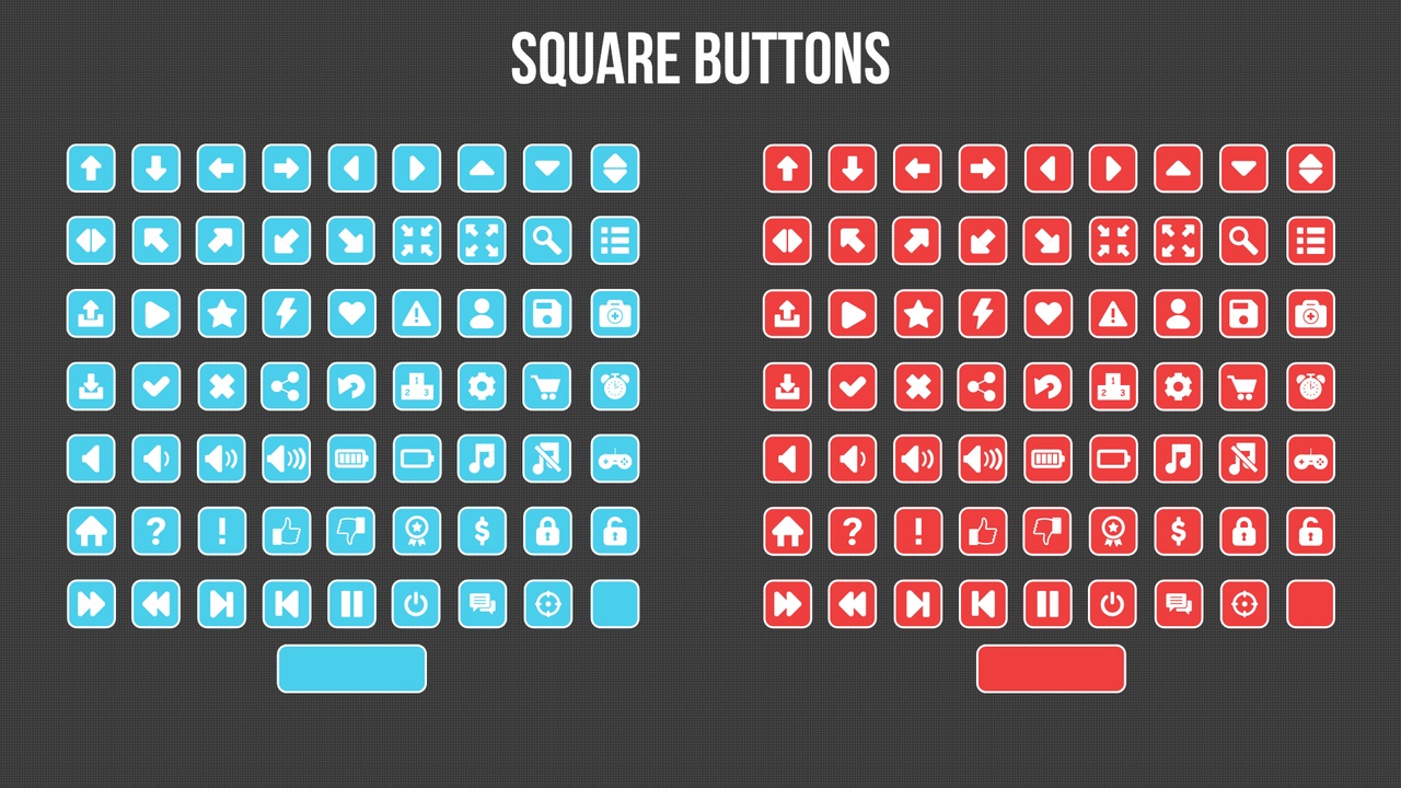 Media 1 for listing Flat Buttons Pack